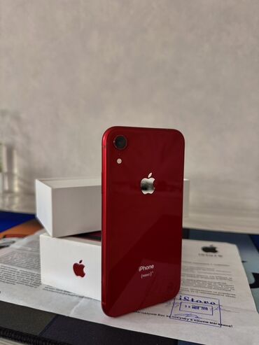 поко х3 про 8 256: IPhone Xr, Колдонулган, 128 ГБ, Кызыл, Кулакчындар, Заряддоочу түзүлүш, Каптама, 82 %