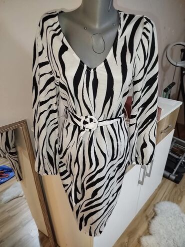 haljine sa kaisem: One size, color - Multicolored, Oversize, Other sleeves