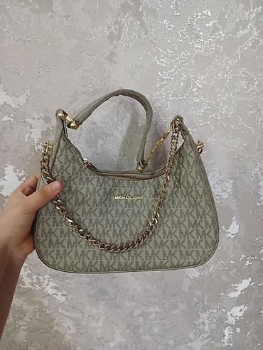 kipling monkey: Классическая сумка, Michael Kors, Материал: Комбинированный материал, Застежка на молнии, Женские, Б/у — 1