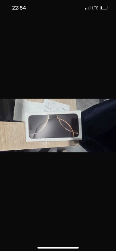 продаю телевизор бишкек: IPhone 16 Pro Max, Новый, 256 ГБ, Black Titanium, Коробка
