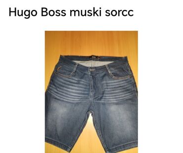 kožna jakna s: Šorcevi Hugo Boss, bоја - Svetloplava