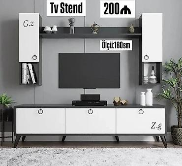 alçıpan tv stendler: Yeni, Düz TV altlığı, Polkalı, Laminat — 1