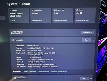 acer predator helios: Игровой, Б/у, Intel Core Ultra 9, В рассрочку — 5
