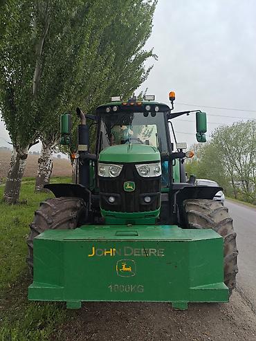 Тракторы John Deere: Трактор John Deere 6155M, колесная формула 4x4. Основные — 8