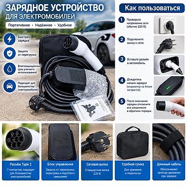 автозарядки: Портативное зарядное устройство для электромобилей (AC, 220 В) — 1