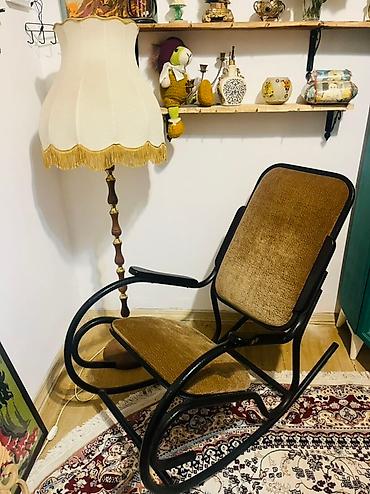 qardaşlar mebel: Retro yelləncək kreslo - Material: möhkəm metal karkas, yumşaq parça — 1