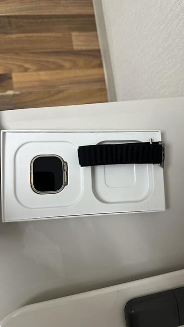 Смарт-часы в стиле Apple Watch Ultra (корпус серебристый, форма и