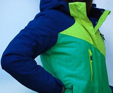 Ski jakne: Zimska/ski jakna – žensko - Trobojni dizajn: tamnoplava, limeta i — 6