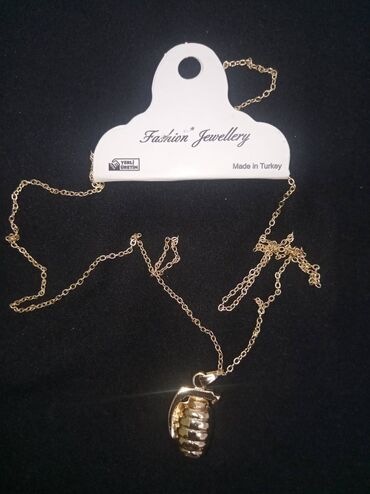 колцо золото: Медальон, кулон, подвеска с цепочкой в виде ручной осколочной гранаты