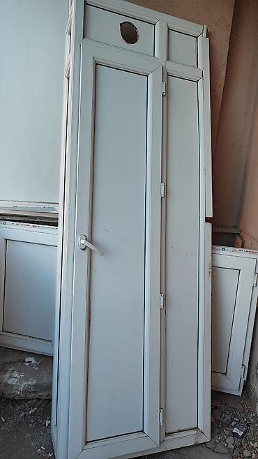 qapi: PVC qapı bloku - Material: ağ rəngli PVC profil - Komplektasiya: əsas — 2