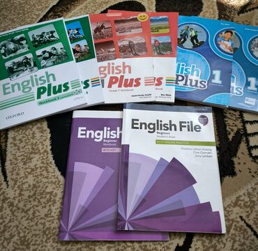 книги английский: English Plus 3 part English File beginner Englush Plus 1 син - 500 c