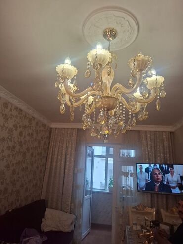 настольная лампа: Çılçıraq, 8 lampa, Şüşə