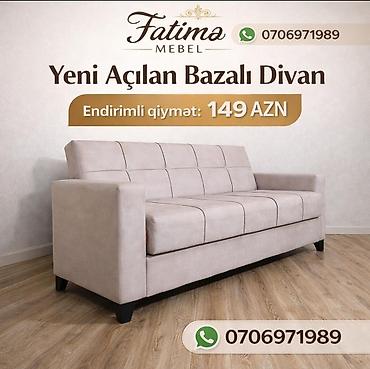 açilan divan: Fatimə Mebel – Yeni Açılan Bazalı Divan - Model: açılan mexanizmli — 1