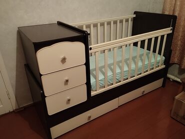 детский кроватка: Кровать-трансформер, Для девочки, Для мальчика, Б/у
