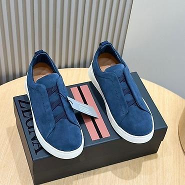 krosovkalar: Zegna Triple Stitch Suede Sneakers Pulsuz Çatdırılma və Vatsap Aktivdi — 3