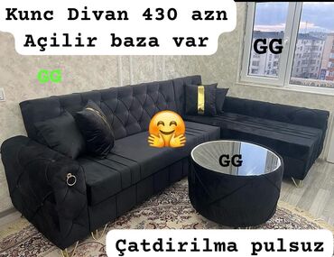 Divan və kreslo dəstləri: Künc divan