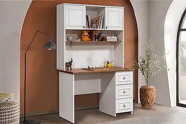 Sifarişlə mebel: Düz masa, Stulsuz, Polkalı, Siyirməli, Rusiya, Mat laminat — 8