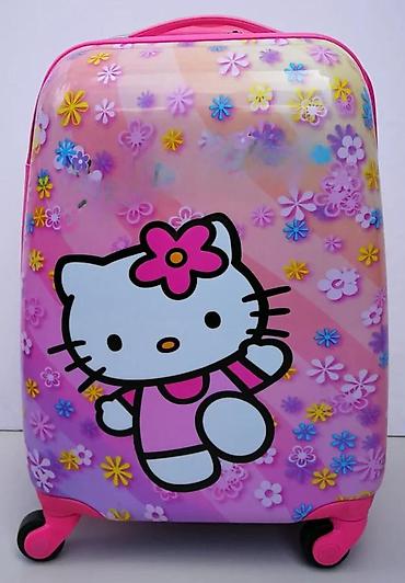 Putni koferi i torbe: Dečiji kofer na točkiće – motiv Hello Kitty - Tvrda školjka sa — 15