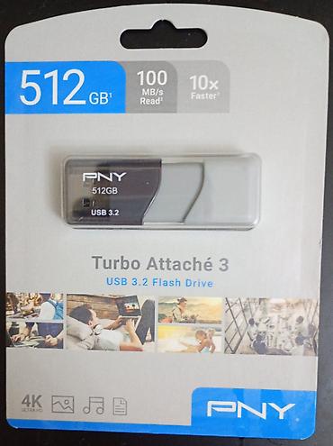 Настольные ПК и комплектующие: Флеш карта PNY, 512 ГБ, USB 3.2, Новый — 1