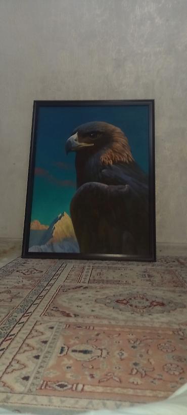 Картина, 2019. Цена: 15000. Живописное полотно с изображением орла на