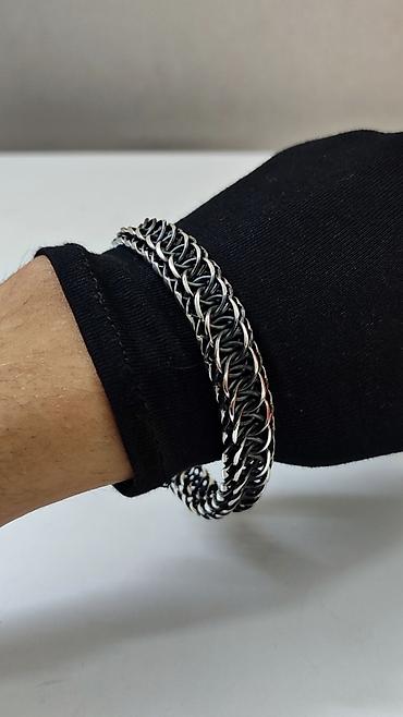 Серебряные цепочки: Серебряная цепь Арабский Бисмарк Вес 103 грамм длина 59 см Ручная — 30