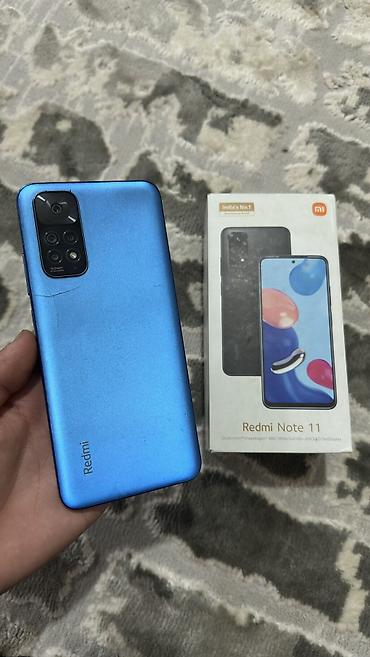 реалми 11: Redmi, Redmi Note 11, Б/у, 128 ГБ, цвет - Синий, 1 SIM, 2 SIM, eSIM — 2