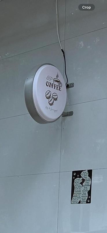 Reklam lövhələri: Kafelər üçün dairəvi işıqlı vitrin lövhəsi – dizaynı dəyişə bilərsiz — 1