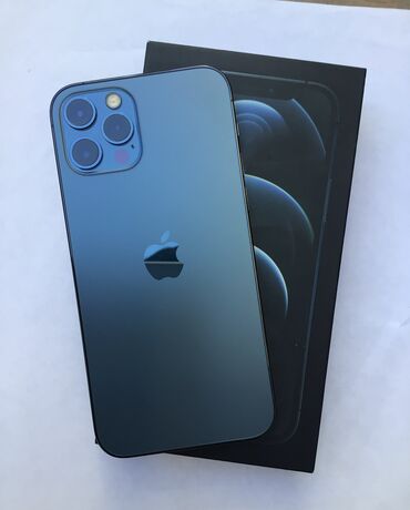 Apple iPhone: IPhone 12 Pro, 128 ГБ, Pacific Blue, Беспроводная зарядка, Face ID