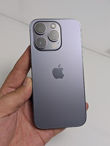 IPhone 14 Pro, Б/у, 512 ГБ, Deep Purple, Защитное стекло, Чехол, 100 %