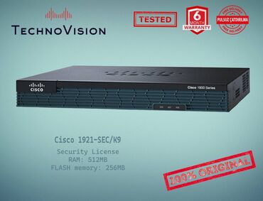 cisco modem: Cisco 1921-SEC/K9 Router ✔️Sertifikasiyadan keçmiş təcrübəli