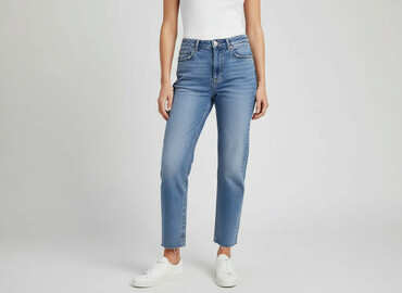 szerokie spodnie jeansowe h m: H&M, Jeansy damskie
