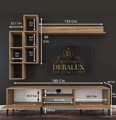 TV altlığı: Yeni, Düz TV altlığı, Polkalı, Laminat, Azərbaycan — 10