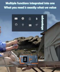 Avtomobil kompressorları və nasosları: Avtomobil üçün 3‑ü 1-də Jump Starter + Kompressor Xüsusiyyətlər: - — 8