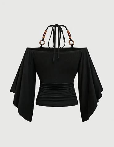 открытые плечи: Топ, Китай, Бретельки тонкие, Новый, M, L, XL — 2