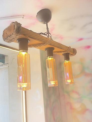 tavan ucun ventilyator: Çılçıraq, 3 lampa — 1