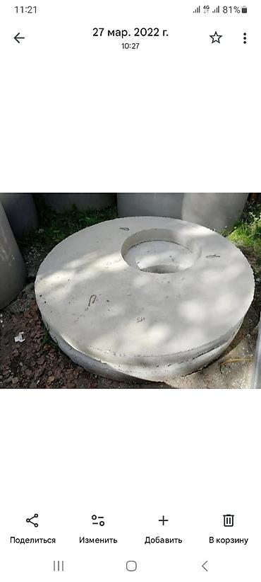 сепия: Железобетонное (ЖБИ) кольцо для септика Размер: 1 x 90 x 8 см — 3