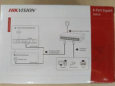 Модемы и сетевое оборудование: HUB Switch HIKVISION DS-3E0508D-E 8-port 10/100/1000Mbps Новый Цена — 7