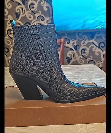 kovboy: Zara qadın botları – ölçü 40 - Model: Qısa borulu, kəskin burunlu — 5