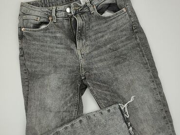 jeansy damskie ze ściągaczami: Jeans, H&M, M (EU 38), condition - Good