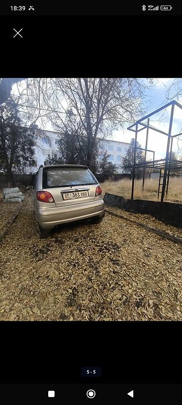 Унаа сатуу: Daewoo Matiz: 2004 г., 0.9 л, Кол менен иштөөчү, Бензин, Хетчбек — 5