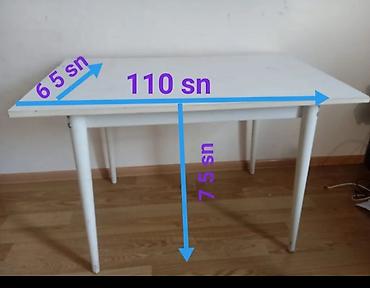 Mebel: Masa satılır. Ölçüsü 110/65/75 — 1