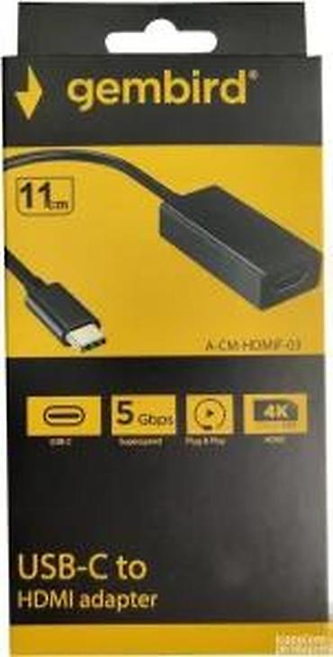 Druga oprema za računare i laptopove: Gembird USB‑C na HDMI adapter (model A-CM-HDMIF-03) - Konektori — 11