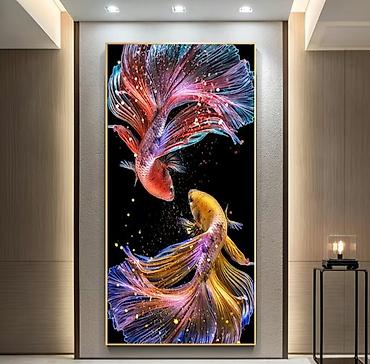 Картины: Настенные художественные постеры/картины в рамах для интерьера. - — 5