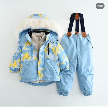 двойка теплая: Продаю детский комбинезон 90см. Тройка. Куртка - жилетка - штаны. Б/У