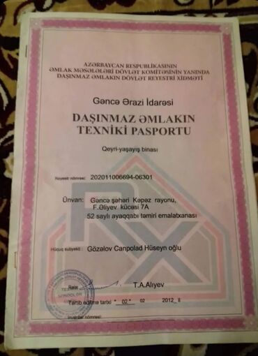 Mağazalar: Kiçik dükan/sex sahəsi – ayaqqabı təmiri üçün hazırlıqlı - Yer — 9