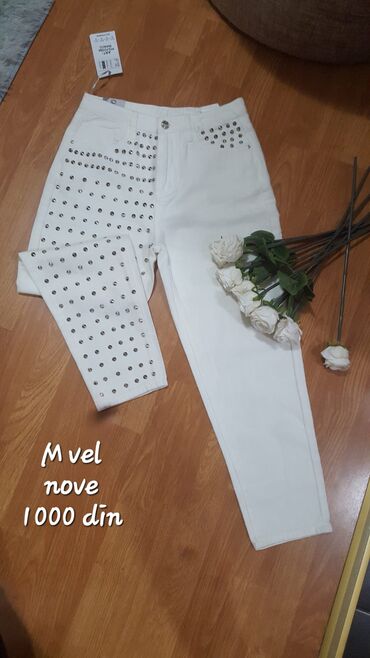 bele pantalone e: M vel nove farke. sa etiketom