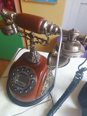philips xenium e570: Retro tərzli stolüstü ev telefonu - Klassik/antik dizayn: bürünc — 2