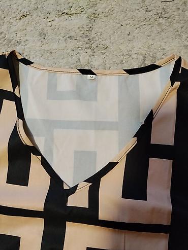 bcbgeneration tops: Haljina bez rukava sa geometrijskim printom i pojasom - Model: A-kroj — 2