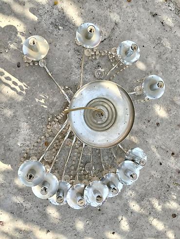 İşıqlandırma: Çılçıraq, 10 və daha çox lampa, Metal — 7