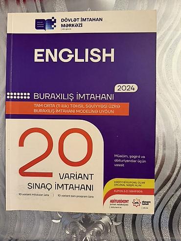 Testlər: Məhsul: “English – Buraxılış İmtahanı 2024” (DİM) Xüsusiyyətlər: - — 1
